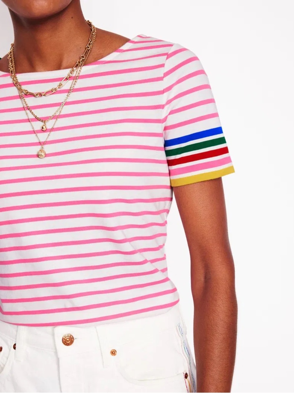 Boden Ella Short Sleeve Breton